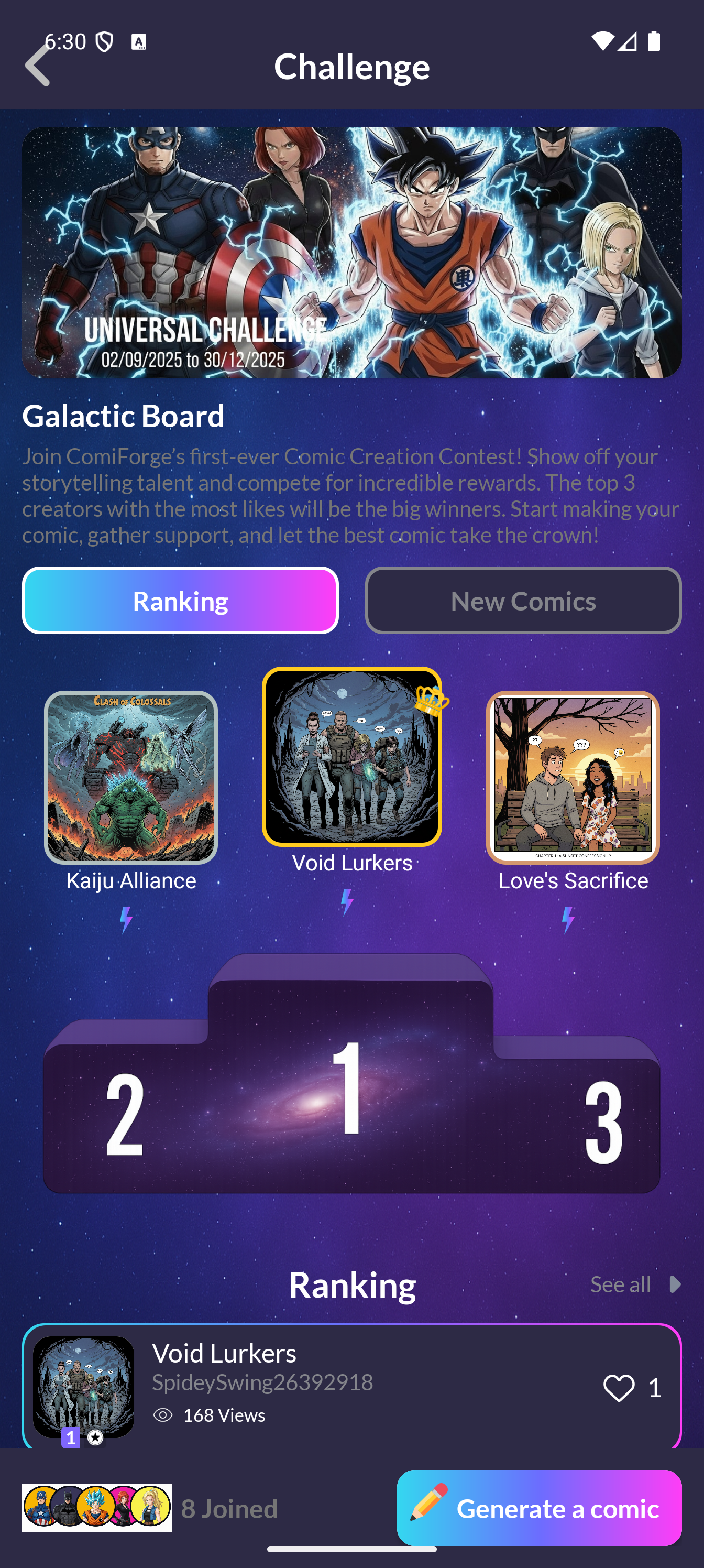 Challenge Ranking