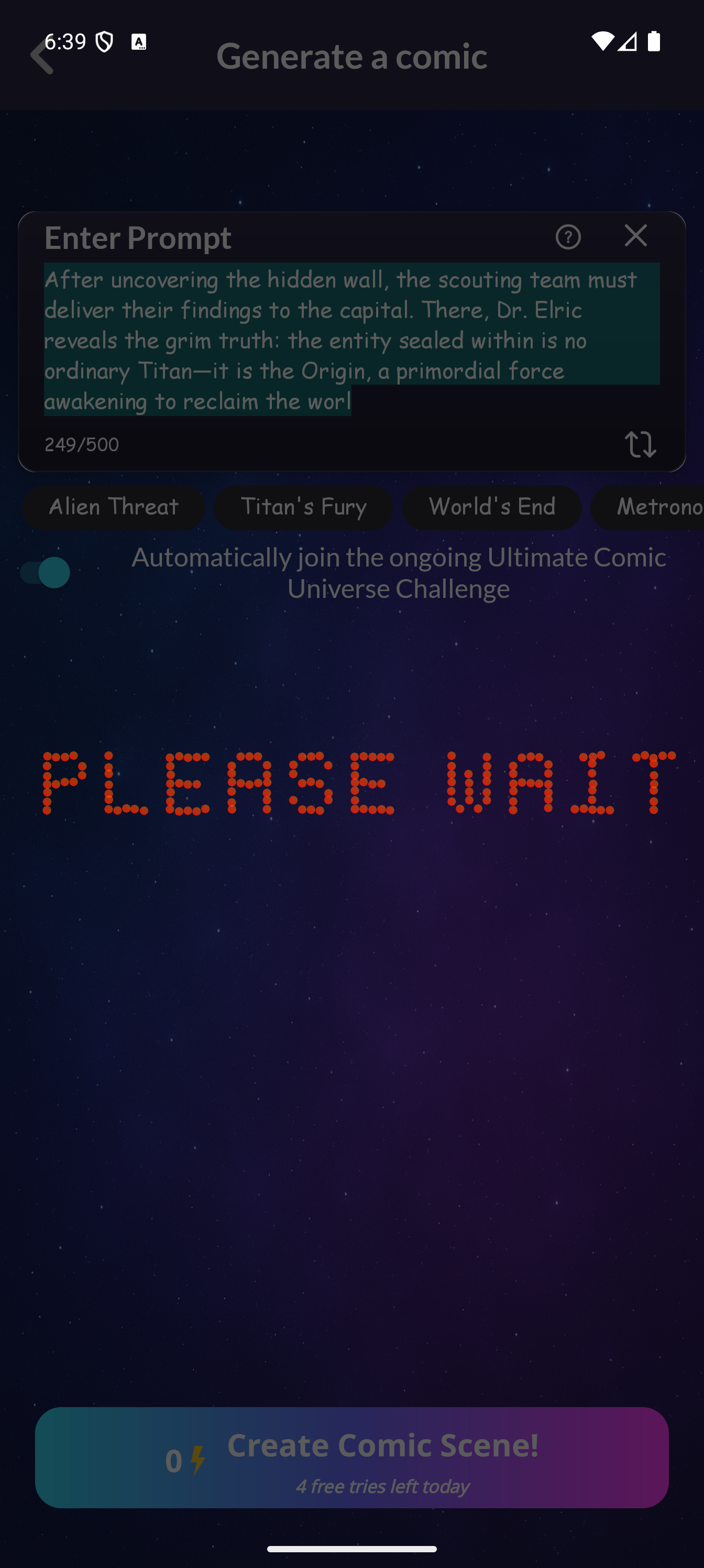 Creating Comic